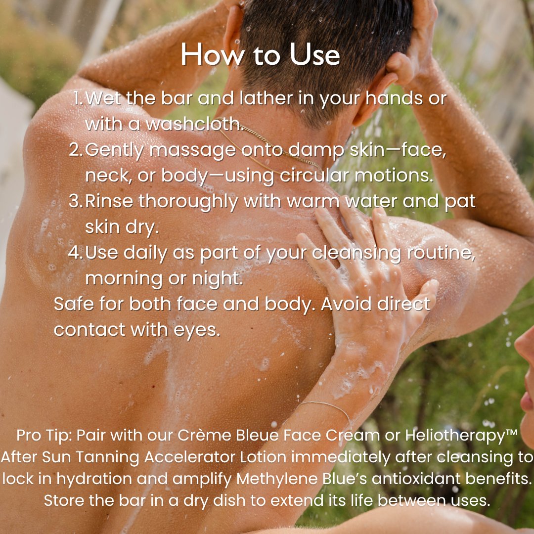 Methylene Blue Face & Body Soap – Antioxidant-Rich Daily Cleanser
