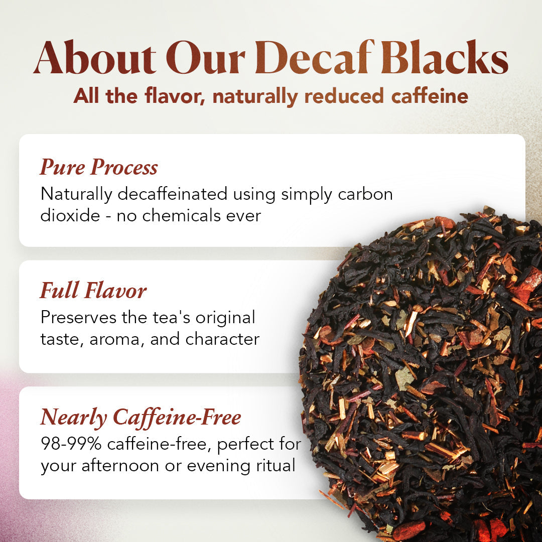Decaf No Obligations Black Tea (Hazelnut - Almond - Cinnamon)