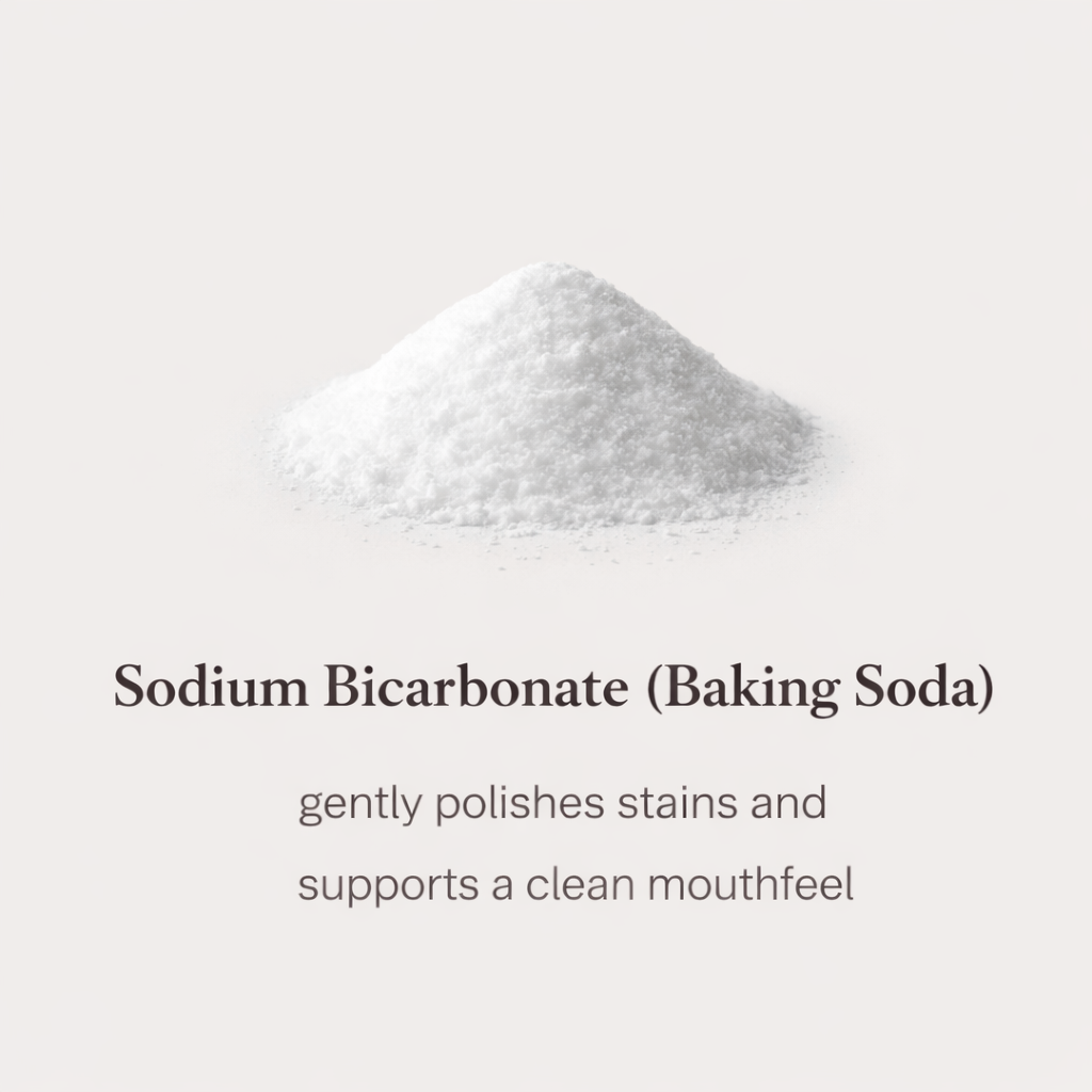Baking soda for everyday fluoride-free toothpaste