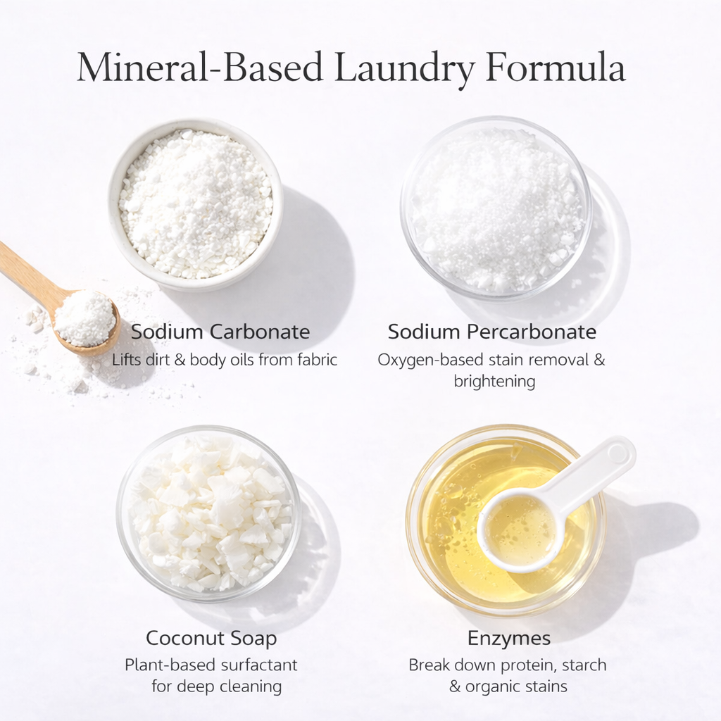 Greenmaid™ Mineral-Based Laundry Detergent Powder (Enzyme-Powered Stain Removal)
