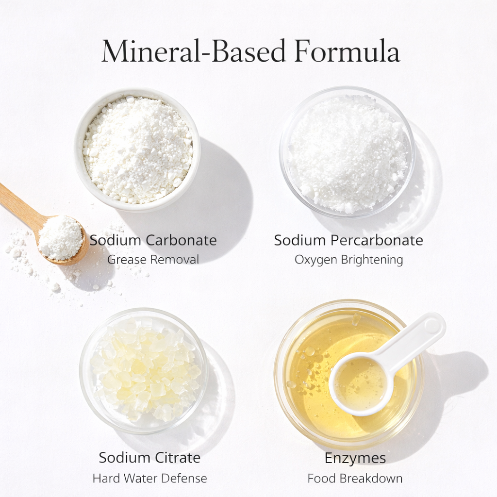 Greenmaid™ Mineral-Based 2-in-1 Dishwasher Detergent Powder with Rinse Aid