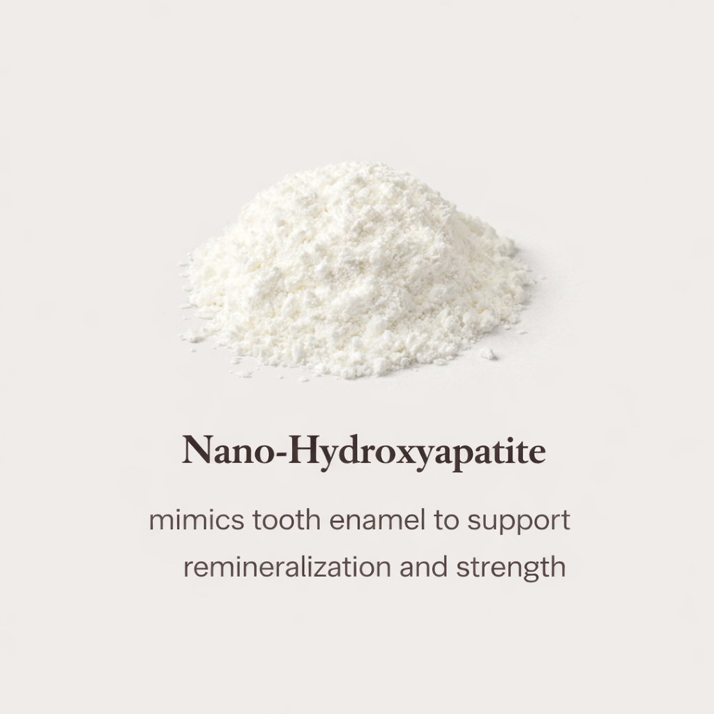 Nano-hydroxyapatite ingredient for fluoride-free toothpaste