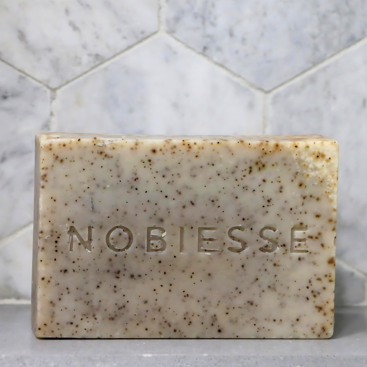 Nobiesse Shower and Shampoo Bar - Brazilian Coffee Grounds, Shea Butter, Natural Oils for Balanced Skin and Hair