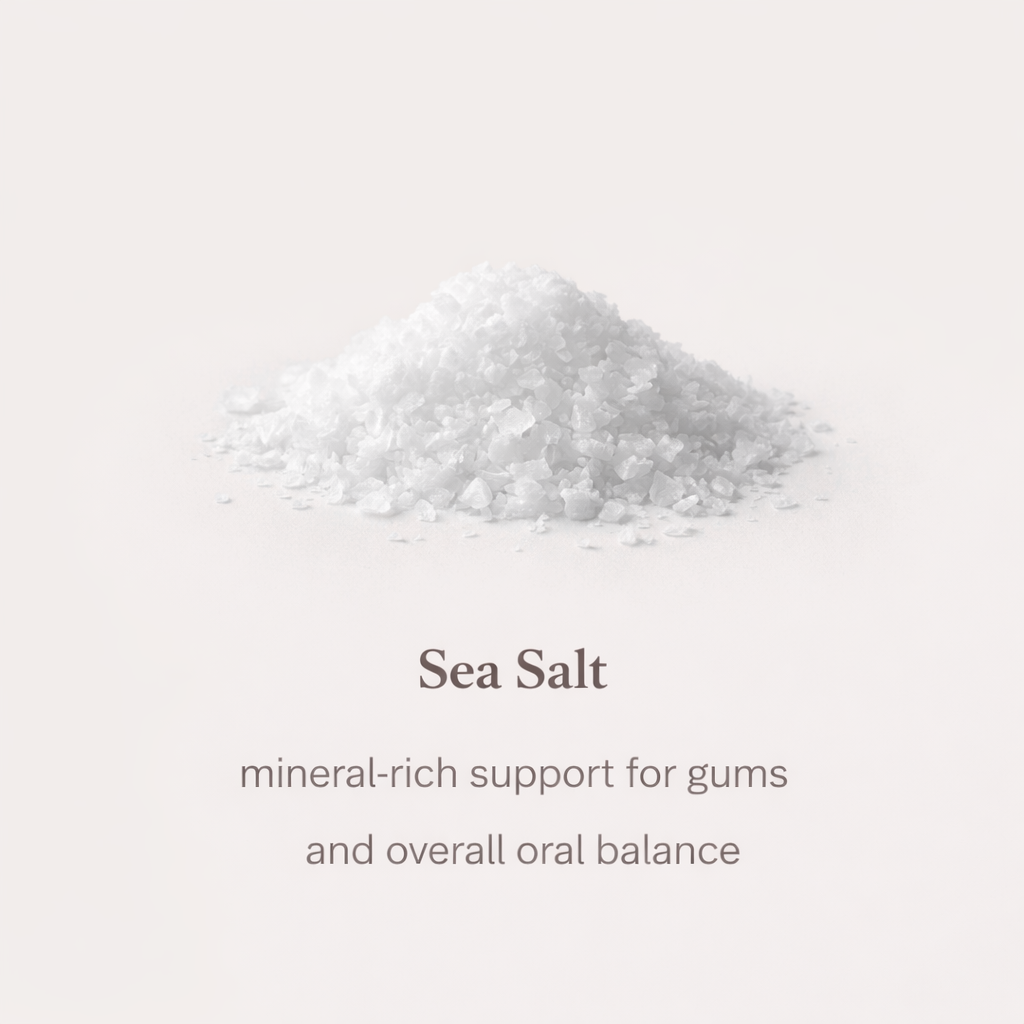 Sea salt minerals for oral balance